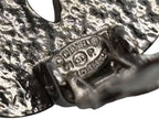 Chanel CC Logo Rhinestone Silver Earrings 01 — view 8