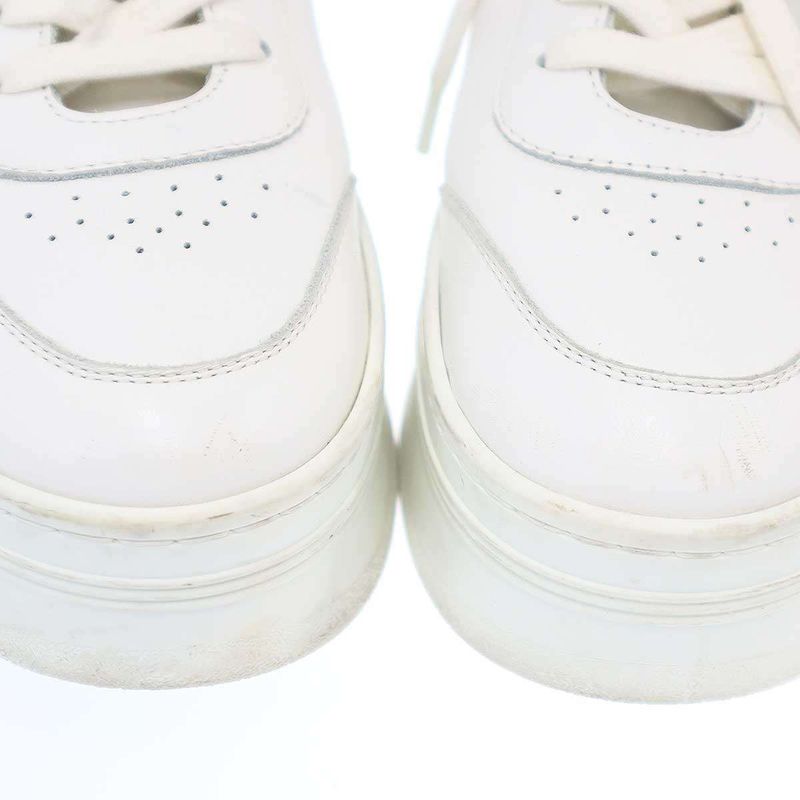 Celine High Cut Lace Up Block Sneakers Rm1212 White 36 — view 7