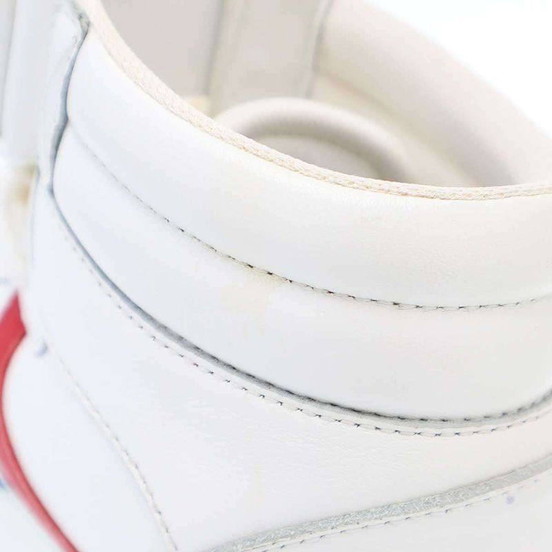 Celine High Cut Lace Up Block Sneakers Rm1212 White 36 — view 8