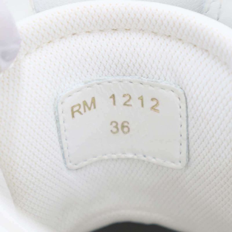 Celine High Cut Lace Up Block Sneakers Rm1212 White 36 — view 6