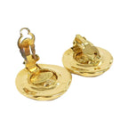 Chanel Signature Gold Tone Twist Earrings — view 4