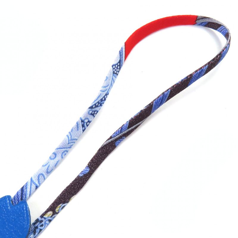 Hermes Petit H Ash Cherry Taurillon Clemence Chevre Misol Blue — view 7