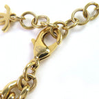 Chanel C24 C Coco Mark Star Lame Pearl Choker Necklace Accessory Gold White — view 8