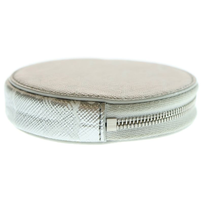 Celine Triomphe Coin Case Wallet Silver — view 3