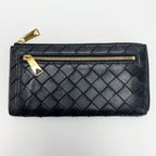 Bottega Veneta Intrecciato Long Wallet Black with Cloth Bag — view 2