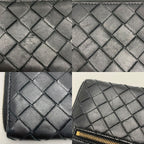 Bottega Veneta Intrecciato Long Wallet Black with Cloth Bag — view 8