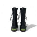 Christian Dior Arcade Boots Short Shoes Leather Black Logo Lace Up — view 5