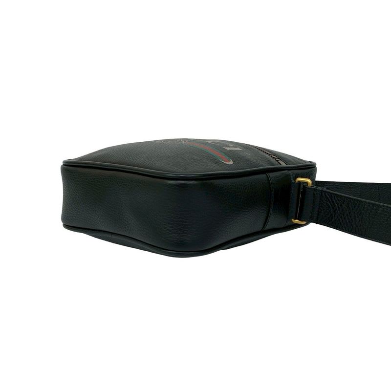 Gucci Sherry Line GG Logo Leather Shoulder Bag Sacoche Pochette Messenger — view 9