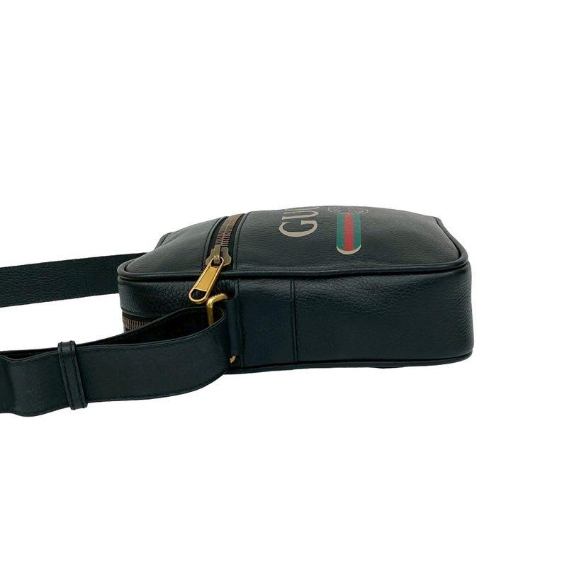 Gucci Sherry Line GG Logo Leather Shoulder Bag Sacoche Pochette Messenger — view 6