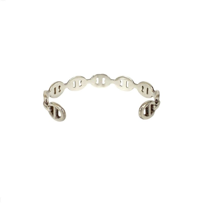 Hermes Chaine D'ancre Silver 925 Bangle Bracelet Accessories Small Items — view 7