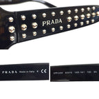 Prada Sunglasses Spr04 M 1 ab-1 A1 Black Eyewear UV Protection — view 3
