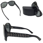 Prada Sunglasses Spr04 M 1 ab-1 A1 Black Eyewear UV Protection — view 2