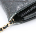 Chanel Quilted Caviar Leather Chain Shoulder Bag — view 4
