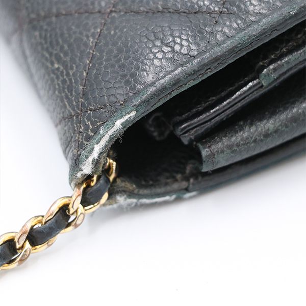Chanel Quilted Caviar Leather Chain Shoulder Bag — view 4