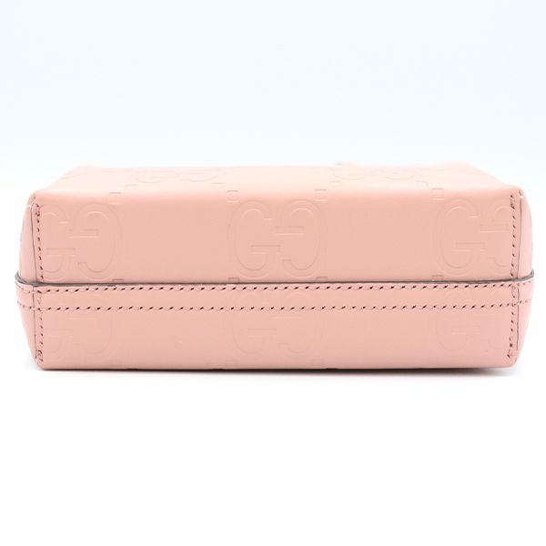 Gucci Pink Leather GG Super Mini 2-Way Handbag — view 3