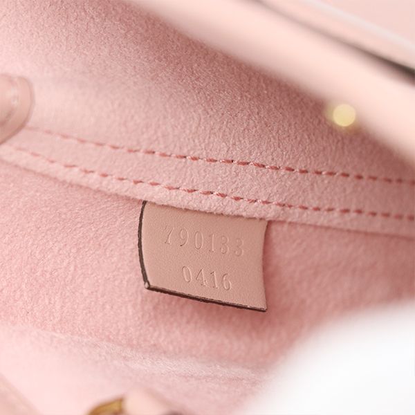 Gucci Pink Leather GG Super Mini 2-Way Handbag — view 8