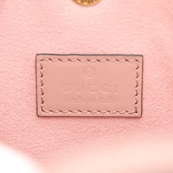 Gucci Pink Leather GG Super Mini 2-Way Handbag — view 9