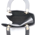 Christian Dior Black Lambskin Lady My ABCDior Bag Small Handbag — view 7