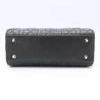Christian Dior Black Lambskin Lady My ABCDior Bag Small Handbag — view 3