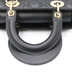 Christian Dior Black Lambskin Lady My ABCDior Bag Small Handbag — view 5
