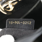 Christian Dior Black Lambskin Lady My ABCDior Bag Small Handbag — view 8