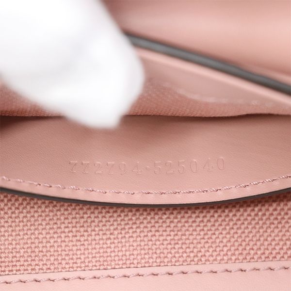 Gucci Pink Leather GG Super Mini Shoulder Bag — view 8