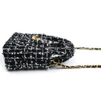 Chanel Fabric Mini Chain Shoulder Bag Black Ap3435 Sequins — view 3