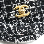 Chanel Fabric Mini Chain Shoulder Bag Black Ap3435 Sequins — view 7