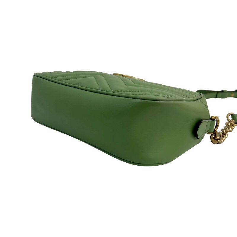 Gucci GG Marmont Quilted Leather Chain Shoulder Bag Pochette