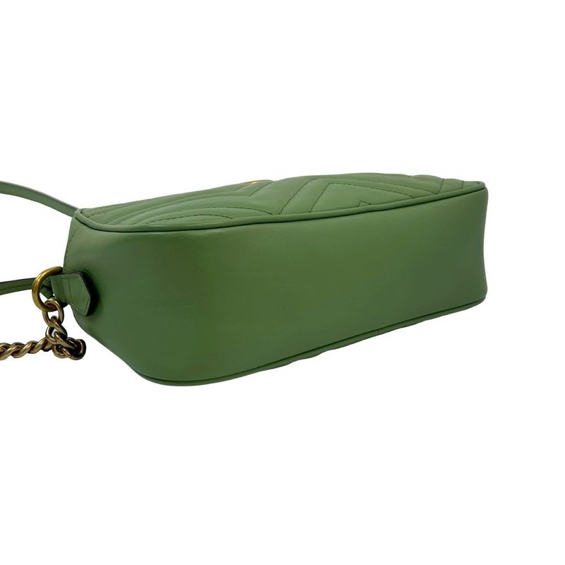 Gucci GG Marmont Quilted Leather Chain Shoulder Bag Pochette