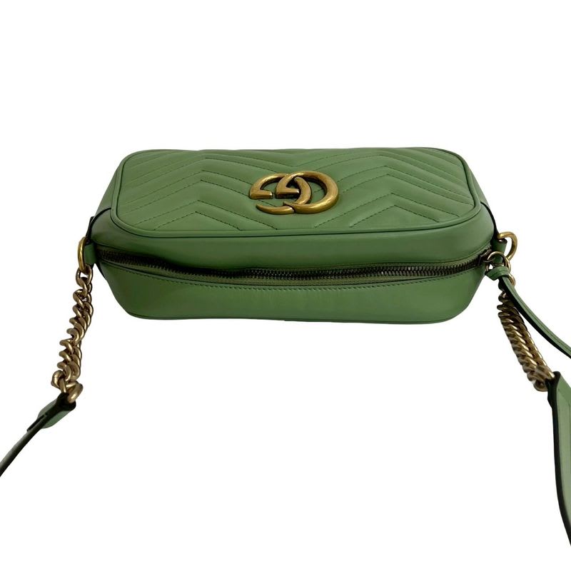 Gucci GG Marmont Quilted Leather Chain Shoulder Bag Pochette