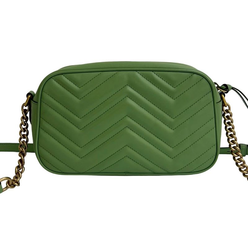 Gucci GG Marmont Quilted Leather Chain Shoulder Bag Pochette