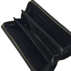 Gucci Guccissima Round Zipper Long Wallet Black Main Item Only — view 7