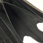 Gucci Guccissima Round Zipper Long Wallet Black Main Item Only — view 8