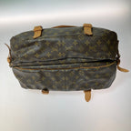 Louis Vuitton Monogram Saumur 43 Shoulder Bag Brown Inner Pocket Frayed — view 3
