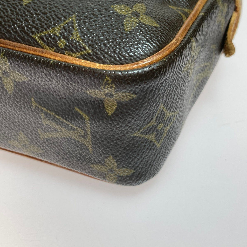 Louis Vuitton Monogram Compiegne 23 Second Bag Clutch Brown Zip — view 4