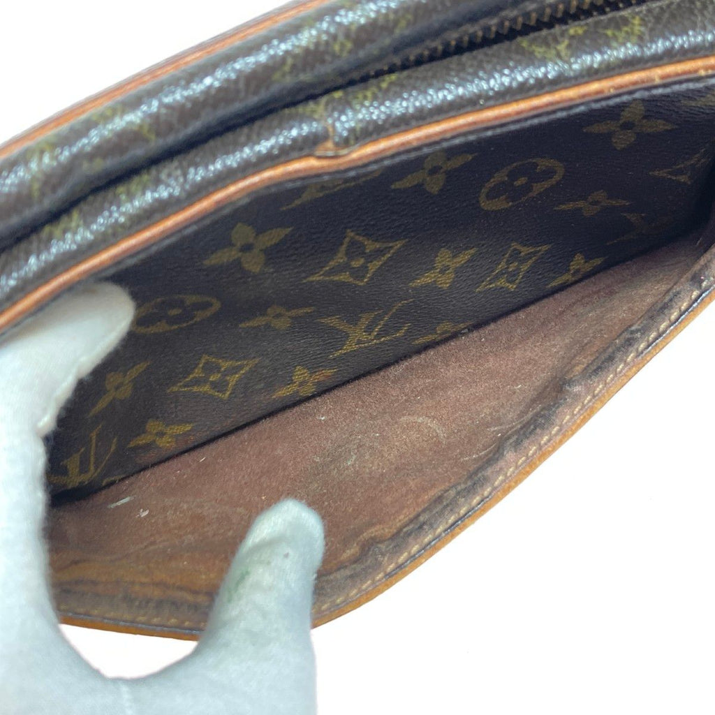 Louis Vuitton Monogram Compiegne 23 Second Bag Clutch Brown Zip — view 6