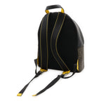 Fendi Zucca Pattern Backpack Leather Khaki Brown Black Yellow Silver — view 2