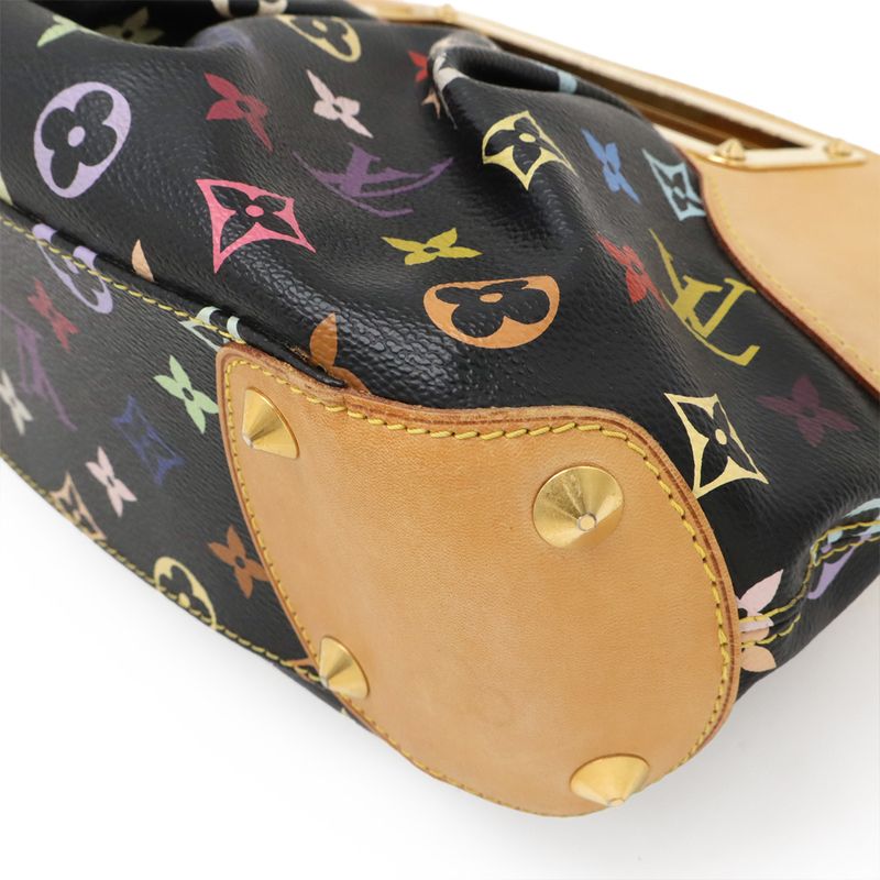 Louis Vuitton Monogram Multicolor Judy PM Handbag 2-Way Shoulder Bag Noir Black — view 3