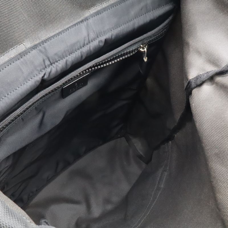 Gucci Techno Canvas Backpack Cat Head Leather Mesh Black Navy Red Green — view 6