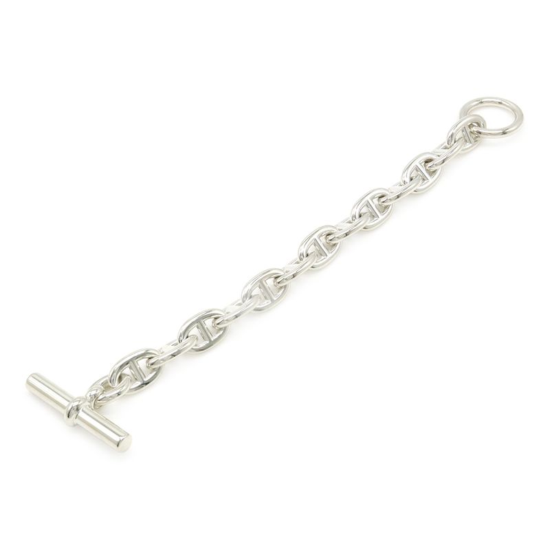 Hermes Chaine D'ancre Bracelet MM 12 Frames AG 925 SV Silver — view 3