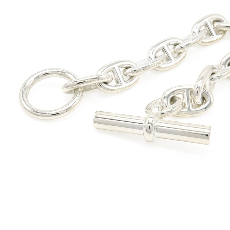 Hermes Chaine D'ancre Bracelet MM 12 Frames AG 925 SV Silver — view 4