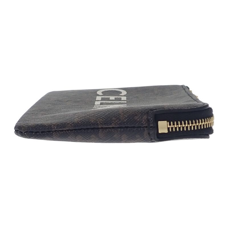 Celine Coin Purse 10 C662 Ca2.38 no Case Polyurethane Brown — view 4