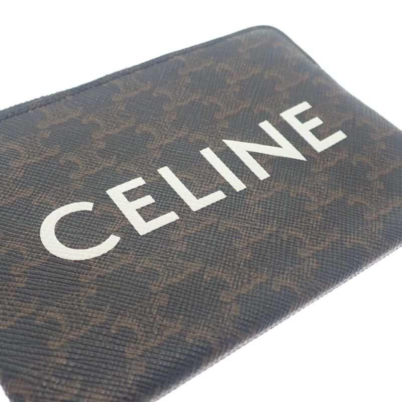 Celine Coin Purse 10 C662 Ca2.38 no Case Polyurethane Brown — view 6