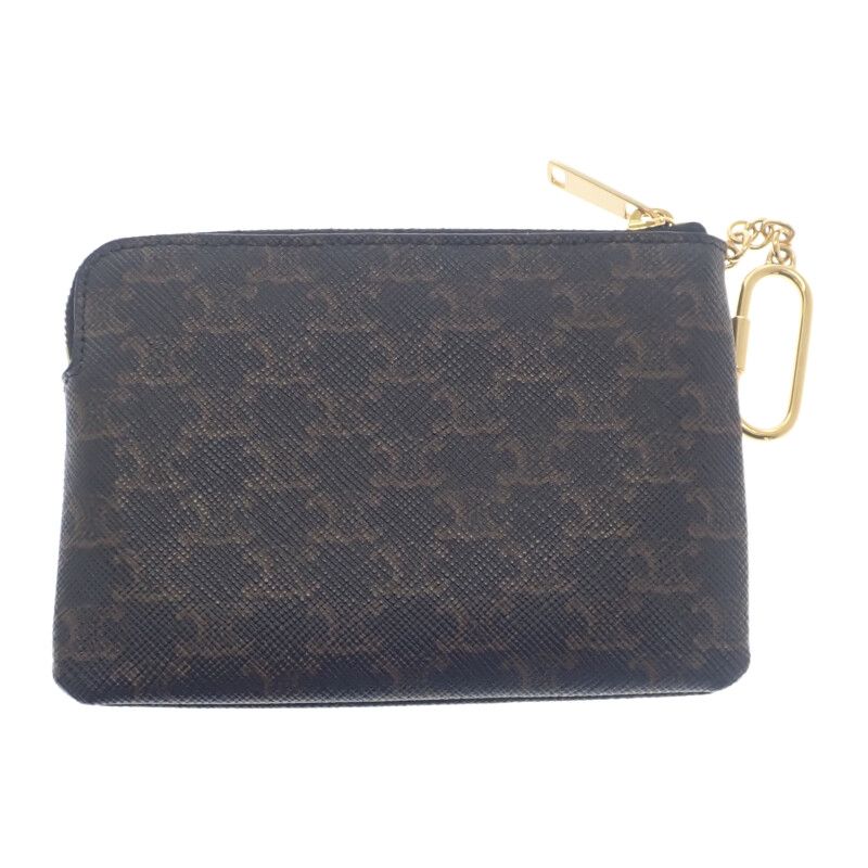 Celine Coin Purse 10 C662 Ca2.38 no Case Polyurethane Brown — view 2