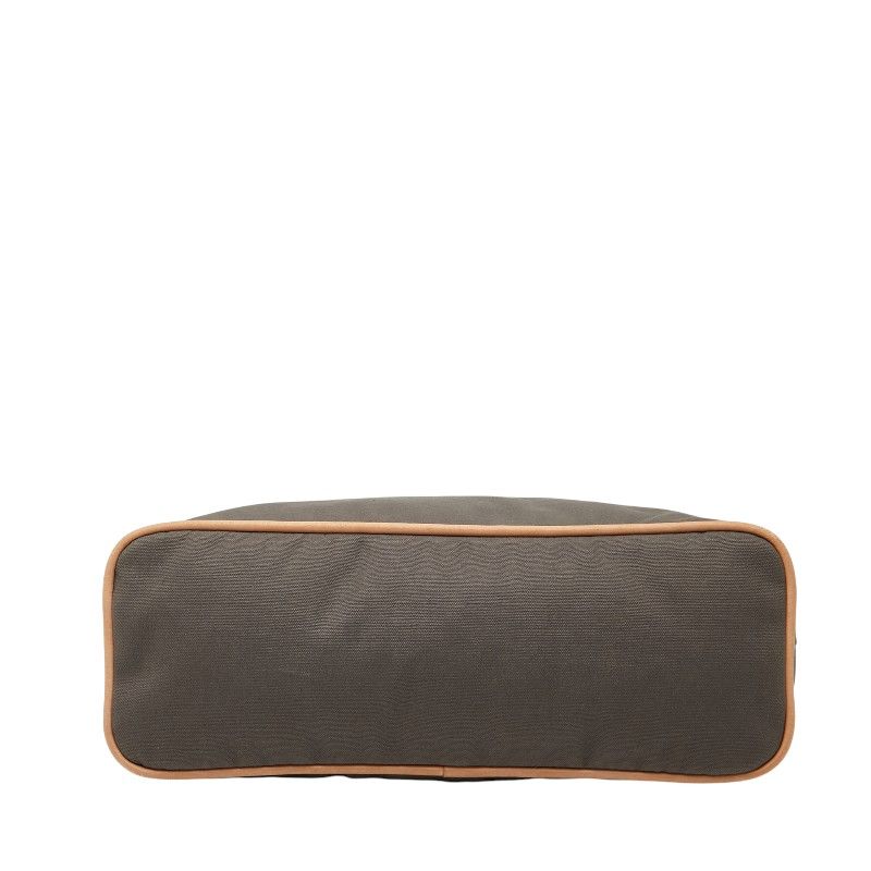 Hermes Bolide Pouch GM Gray Brown Cotton — view 3