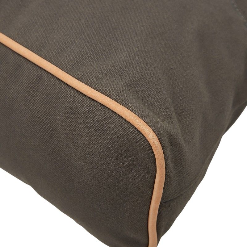 Hermes Bolide Pouch GM Gray Brown Cotton — view 4