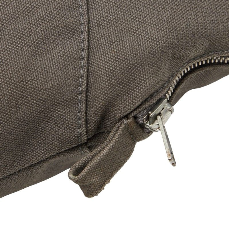 Hermes Bolide Pouch GM Gray Brown Cotton — view 9