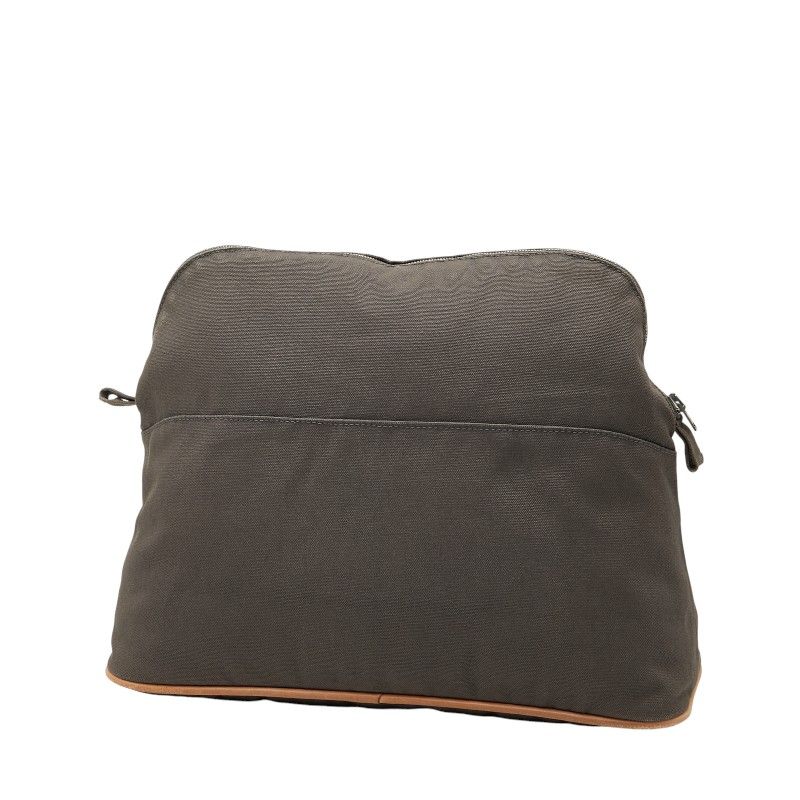 Hermes Bolide Pouch GM Gray Brown Cotton — view 2
