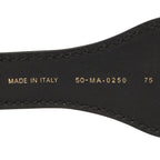 Dior Belt Size 75 Navy Beige Canvas Leather — view 6